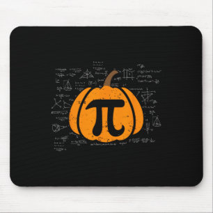 Funny Pumpkin Pie Math Teacher Halloween Thanksgiv Mousepad