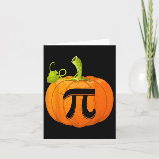 Funny Pumpkin Pie Mathe Lehrer Science Stem Hallow Karte (Vorderseite)