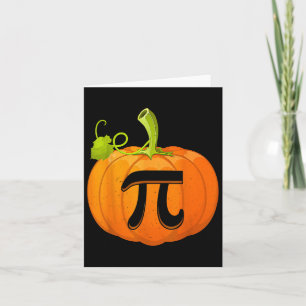 Funny Pumpkin Pie Mathe Lehrer Science Stem Hallow Karte