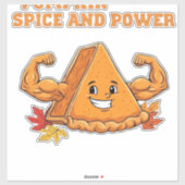 Funny Pumpkin Pie Thanksgiving Classic T-Shirt_2.p Aufkleber (Blatt)