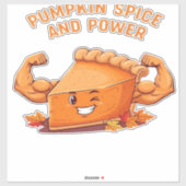Funny Pumpkin Pie Thanksgiving Classic T-Shirt.png Aufkleber (Blatt)