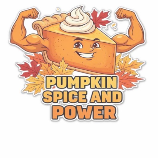 Funny Pumpkin Pie Thanksgiving Oversized T-Shirt.p Aufkleber (Vorderseite)