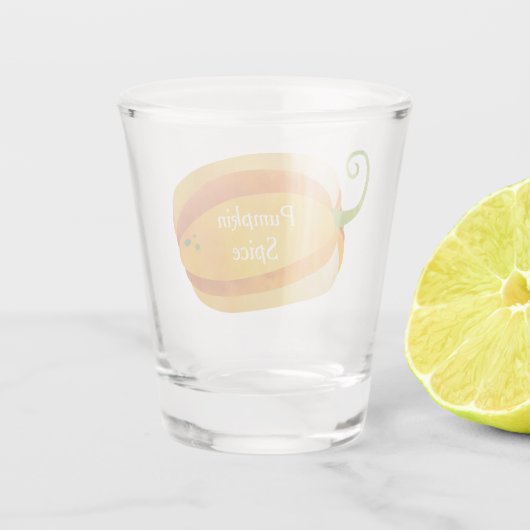 Funny Pumpkin Spice Fall, Ernte oder Erntedank Schnapsglas (Rückseite)