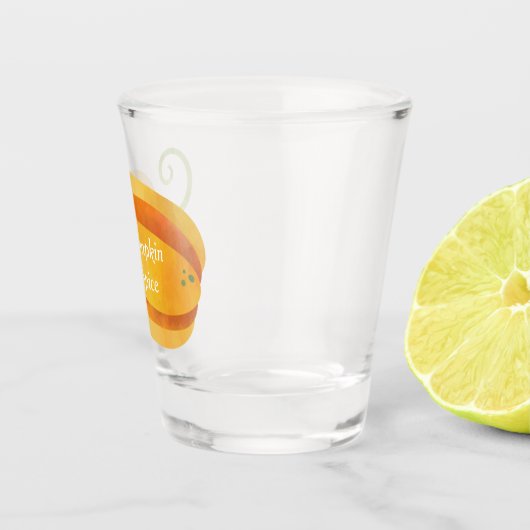 Funny Pumpkin Spice Fall, Ernte oder Erntedank Schnapsglas (Rechts)