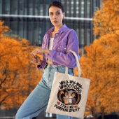 Funny Pumpkin Spice Owl Fall Coffee Humor Tragetasche