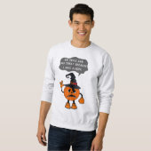 Funny Pumpkin war müde Sweatshirt (Vorne ganz)