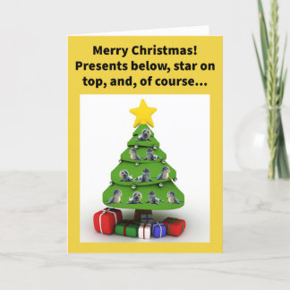 Funny Pun 10 Siegel auf dem Baum Frohe Weihnachten Karte
