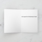 Funny Pun Alles, was ich Wollte, ist Hue Frohe Wei Karte (Innenseite)