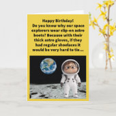 Funny Pun Astro Knots Happy Birthday Karte (Gelbe Blume)