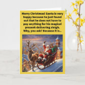 Funny Pun auf dem Haus frohe Weihnachten Karte (Gelbe Blume)