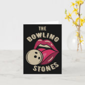 Funny Pun Bowling Stone Karte (Gelbe Blume)