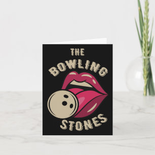 Funny Pun Bowling Stone Karte