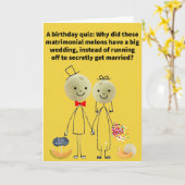 Funny Pun Cantaloupe Happy Birthday Karte (Gelbe Blume)