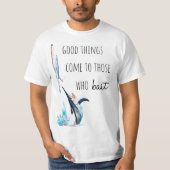 Funny Pun Fishing Zitat Outdoor T - Shirt Geschenk (Vorderseite)