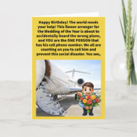 Funny Pun Florist Flyers glücklich Geburtstag