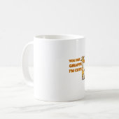 Funny Pun Giraffe Ich bin Niedlich Kaffeetasse (Vorderseite Links)
