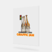 Funny Pun Giraffe Jam Acrylschild (Winkel)