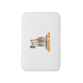 Funny Pun Giraffe Jam Badematte (Vorderseite Vertikal)