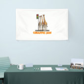 Funny Pun Giraffe Jam Banner (Messeveranstaltung)