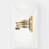 Funny Pun Giraffe Jam Banner (Vertikal)