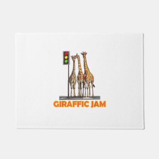 Funny Pun Giraffe Jam Fußmatte (Vorderseite)