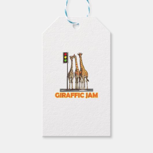 Funny Pun Giraffe Jam Geschenkanhänger (Vorderseite)