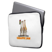 Funny Pun Giraffe Jam Laptopschutzhülle (Vorderseite Links)