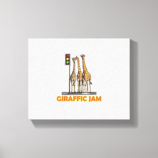 Funny Pun Giraffe Jam Leinwanddruck (Vorderseite)