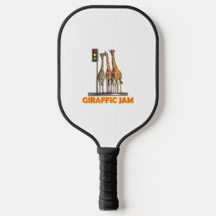 Funny Pun Giraffe Jam Pickleball Schläger