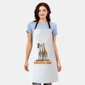 Funny Pun Giraffe Jam Schürze (Getragen)