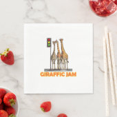 Funny Pun Giraffe Jam Serviette (Beispiel)