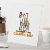 Funny Pun Giraffe Jam Sockelschild (In Situ)