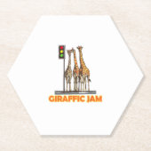 Funny Pun Giraffe Jam Untersetzer (Vorderseite)