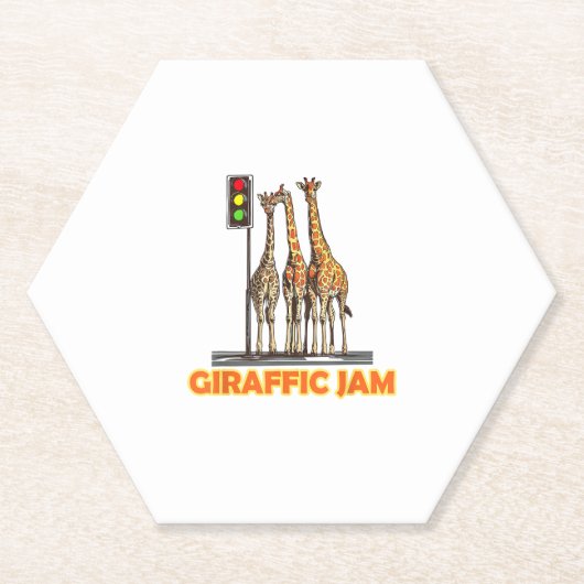 Funny Pun Giraffe Jam Untersetzer (Vorderseite)