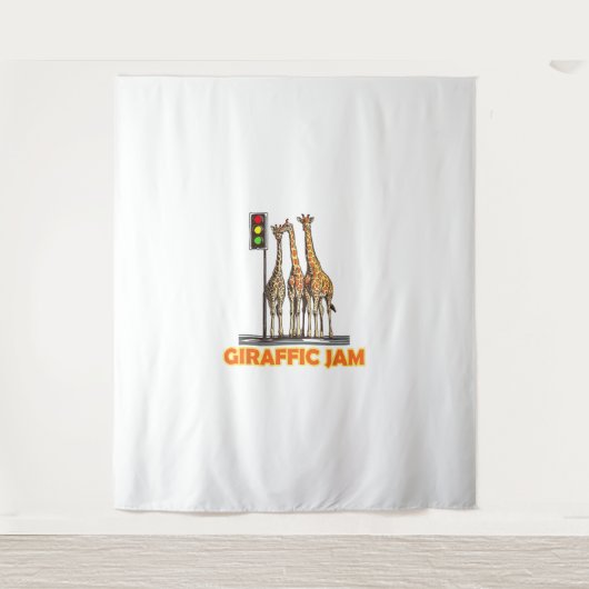 Funny Pun Giraffe Jam Wandteppich (Vorderseite)