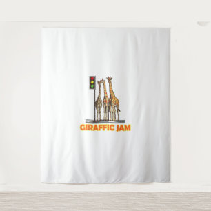 Funny Pun Giraffe Jam Wandteppich