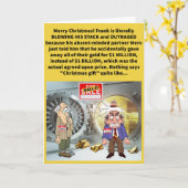 Funny Pun Gold, Frank lizenziert und Merv Weihnach Karte (Gelbe Blume)