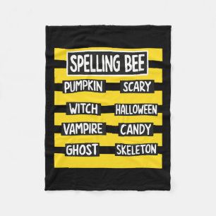 Funny Pun Halloween Kostüm für Lehrer Rechtschreib Fleecedecke