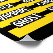 Funny Pun Halloween Kostüm für Lehrer Rechtschreib Poster (Ecke)