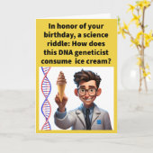 Funny Pun Helix It Happy Birthday Karte (Gelbe Blume)