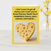 Funny Pun Holehearted vielen Dank Karte (Gelbe Blume)