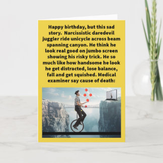Funny Pun Juggler Vain Happy Birthday Karte