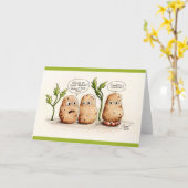 Funny Pun Kartoffeln Grußkarte Karte (Gelbe Blume)