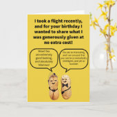 Funny Pun Kompliment Peanuts Happy Birthday Karte (Gelbe Blume)