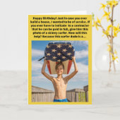 Funny Pun Lean Waver Happy Birthday Karte (Gelbe Blume)