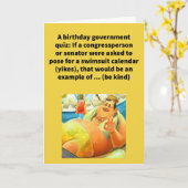 Funny Pun Legislative Body Happy Birthday Card Karte (Gelbe Blume)