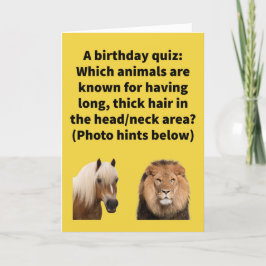 Funny Pun Manely Speaking Happy Geburtstag Karte