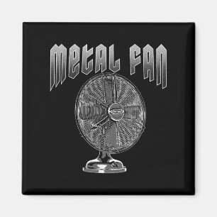 Funny Pun Metall Lüfter für das Kühlung Hard Rock Magnet