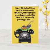 Funny Pun Mowable Phone Happy Birthday Karte (Gelbe Blume)