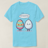 Funny Pun Niedliches Comic Pastel Ostereier So Egg T-Shirt (Design vorne)